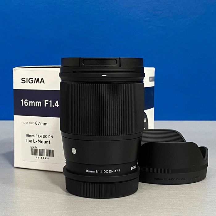 Sigma 16mm f/1.4 DC DN | L-Mount | NOVA | 5 ANOS DE GARANTIA