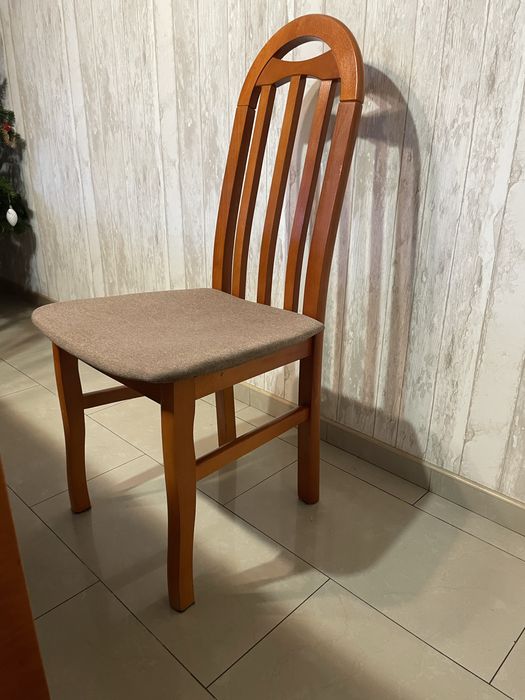 Stół rozkładany drewniany 190x90 + krzesła