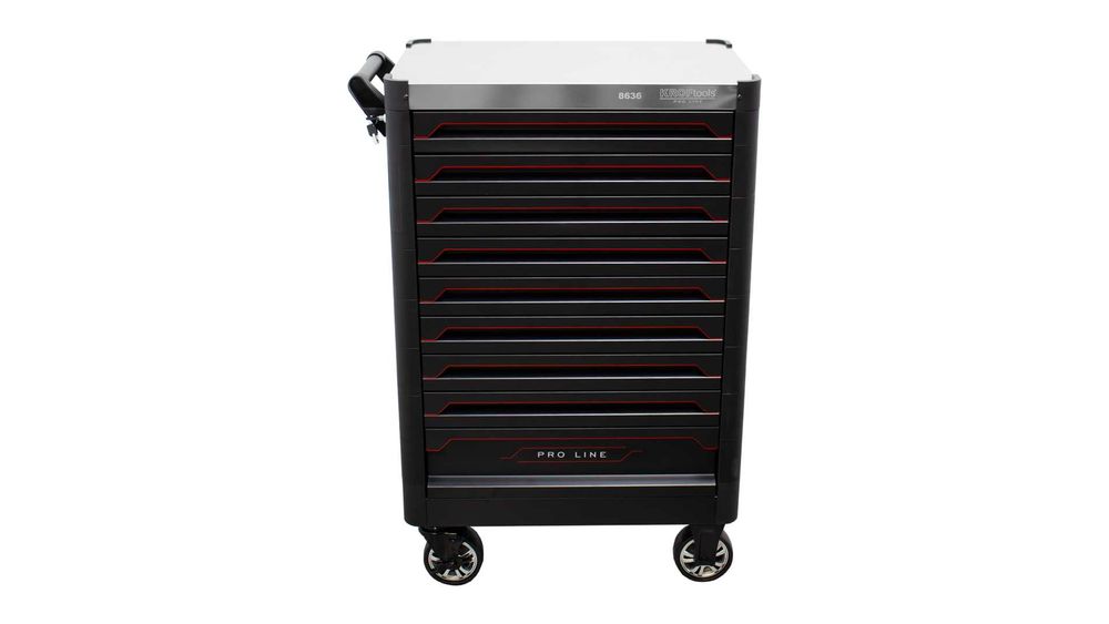 Carro de Ferramentas Vazio Pro Line 9 Gavetas KROFTOOLS   JR19