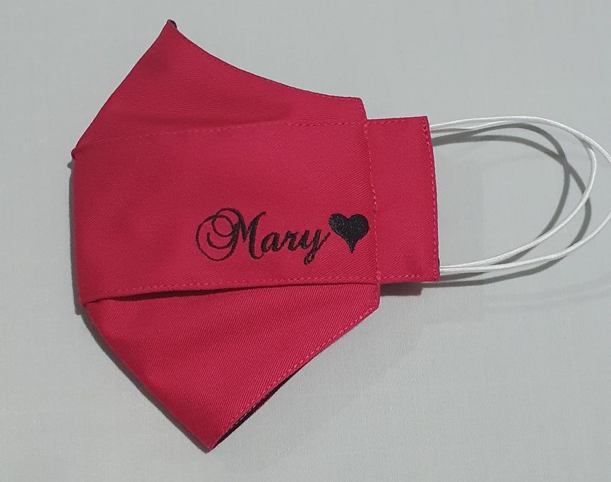 Máscaras personalizadas bordadas