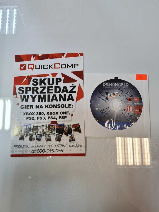 Gra Playstation 4 PS4 Dishonored Gwarancja 1 rok QUICK-COMP