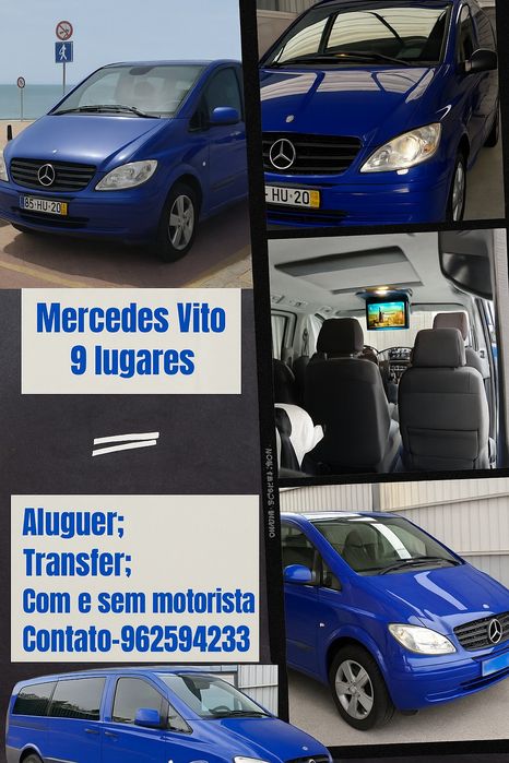 Aluguer Mercedes vito 9 lugares