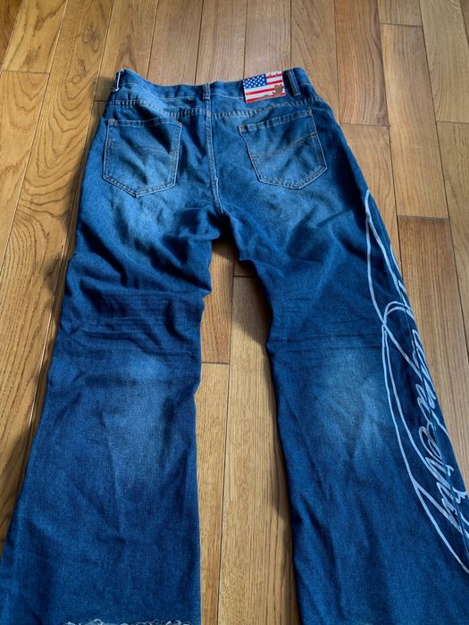 Кльош джинси з лого flared jeans