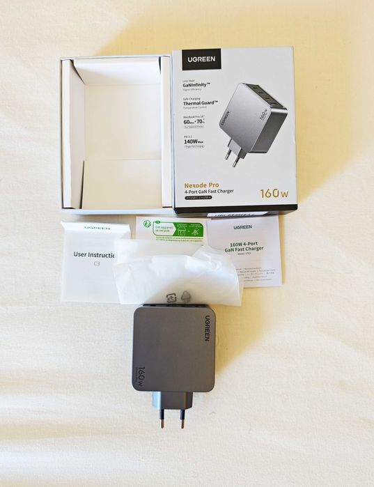 Carregador UGREEN Nexode Pro 160W 4-Portas GaN