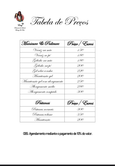 Unhas de gel e pedicure