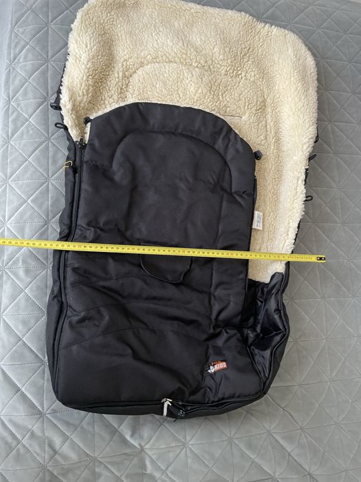 Конверт дитячий на овчині в коляску,санки Рукавиці в комплекті