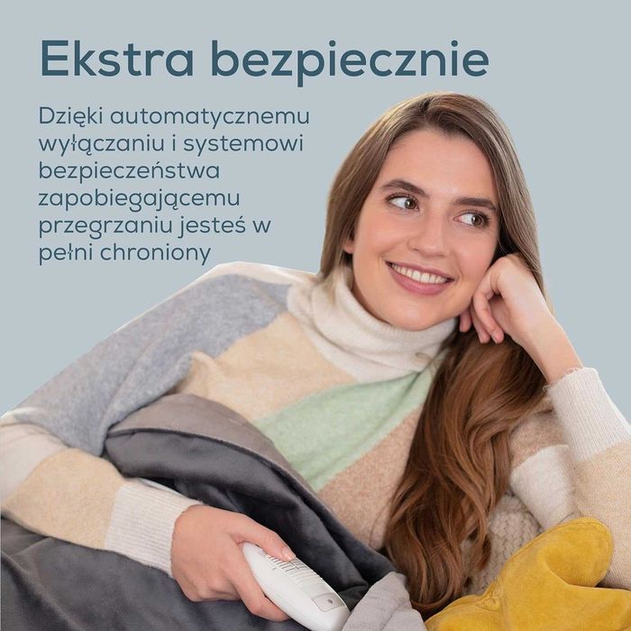 Elektryczny Koc Grzewczy  Beurer HD 75 Regulacja temperatury 130x180cm