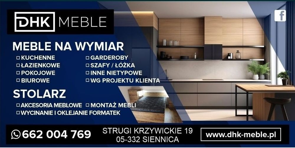DHK-MEBLE Wykonam meble na wymiar , montaże, wycinanie formatek