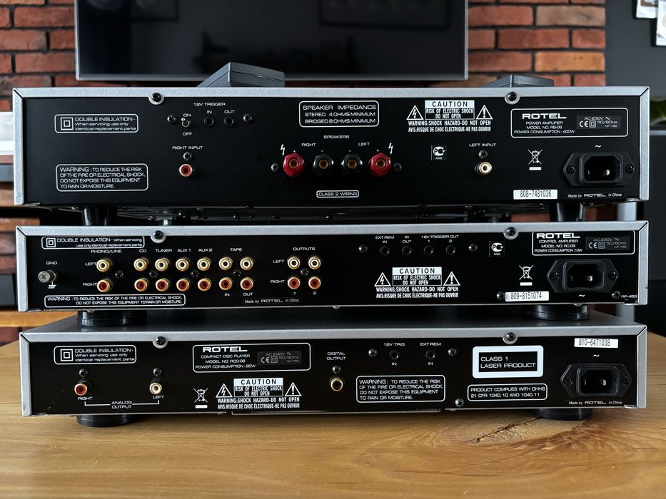 Wieża Rotel RC-06, RB-06, RCD-06. Przedwzmacniacz, koncówka mocy i CD!