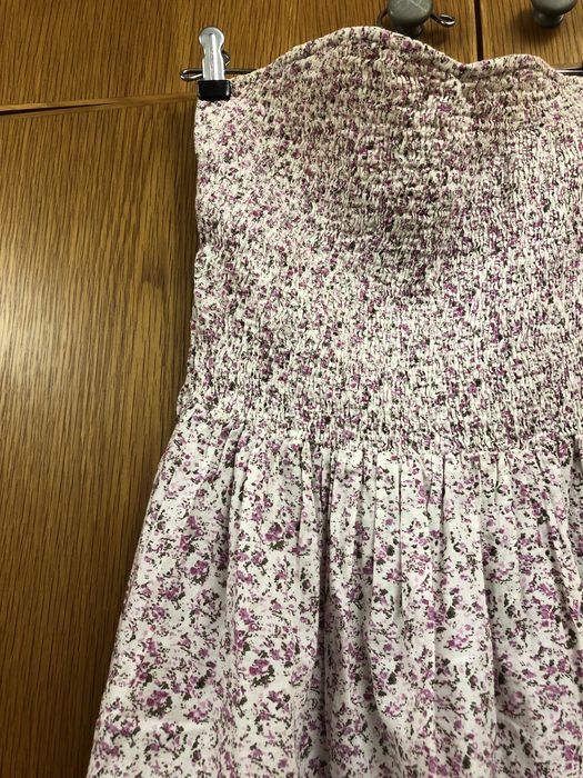 Vestido caicai rosa com flores