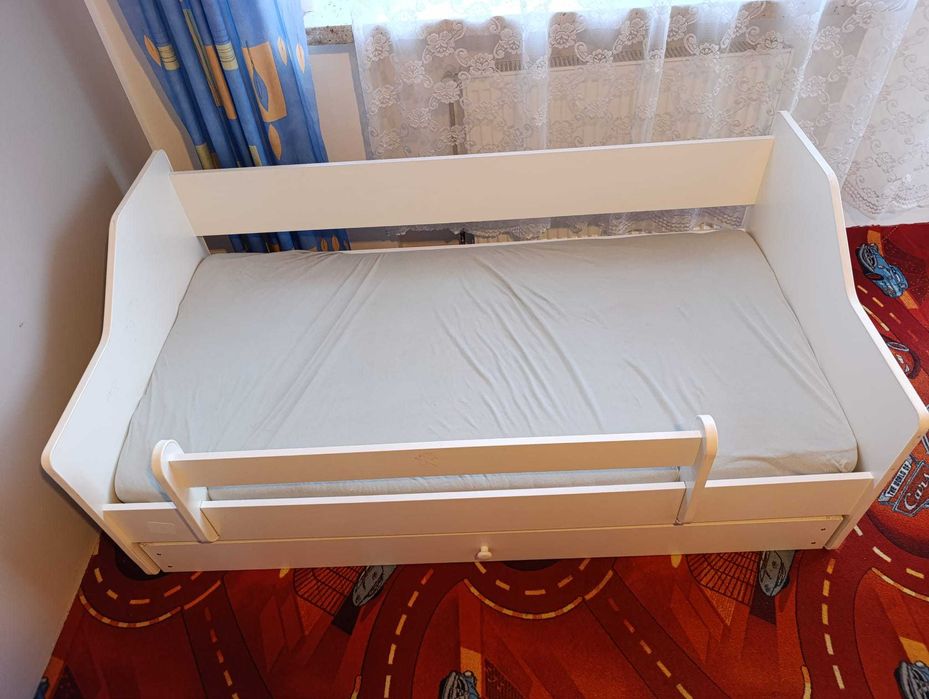 Łóżko podwójne dziecięce LULU II 160x80 używane Biały