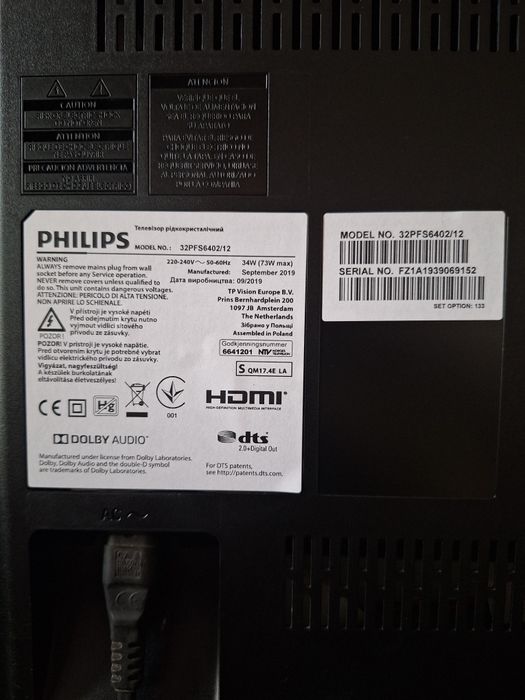 Телевізор Philips 32"  Smart TV Full HD