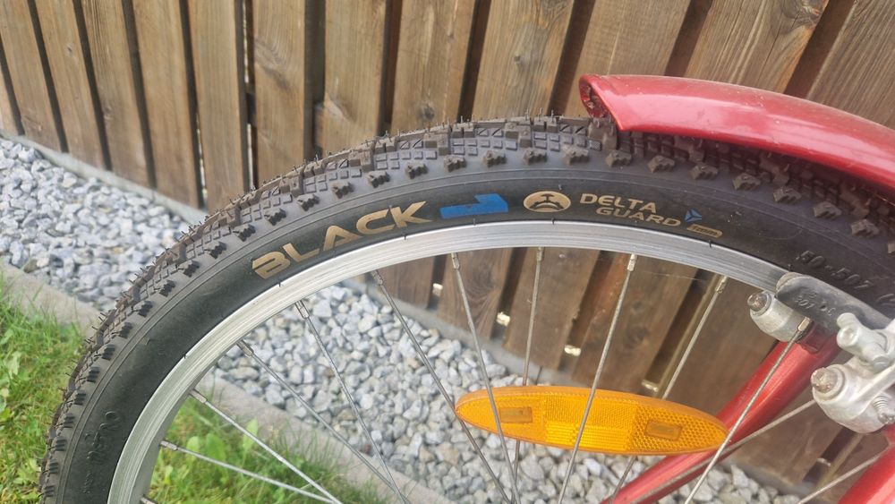 Rower gitane, nowe opony