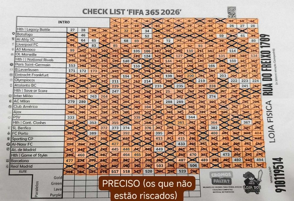 Troca de cromos fifa