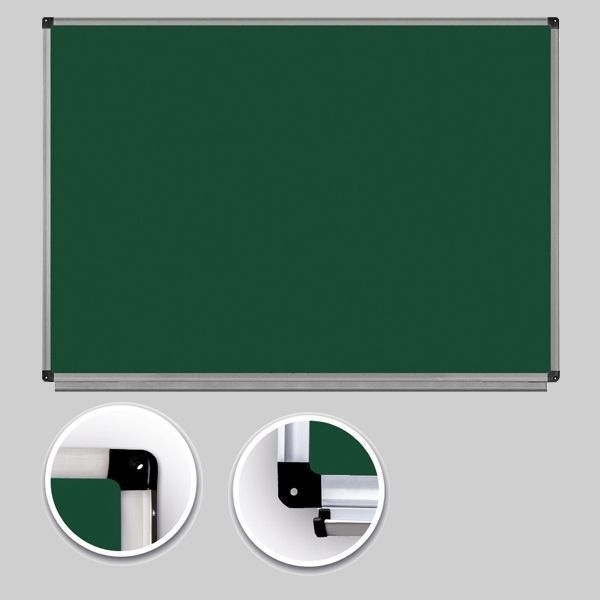 Дошка магнітна для крейди в алюмінієвій рамі 45х60 см UkrBoards