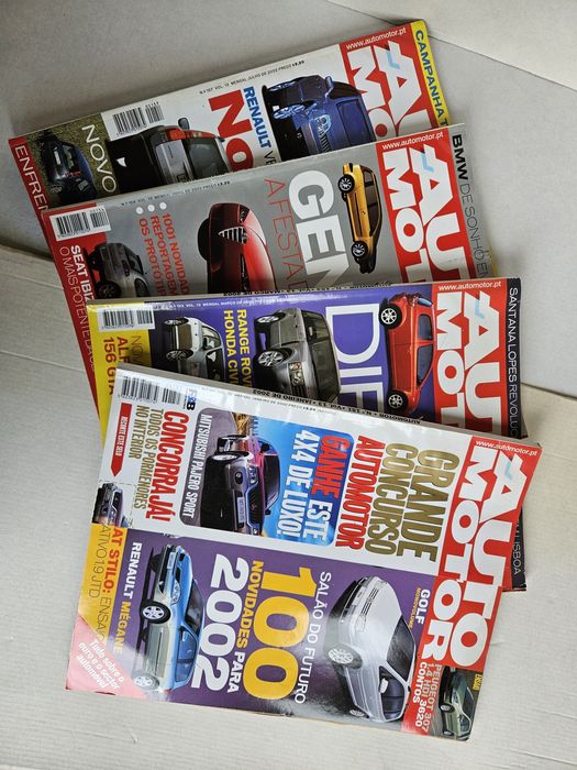Lote 4 Revistas AutoMotor 2002 Usadas