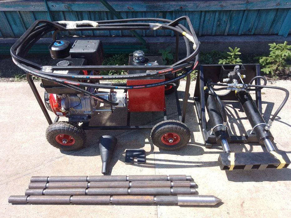 Установка для прокола грунта, прокол под дорогой, гнб