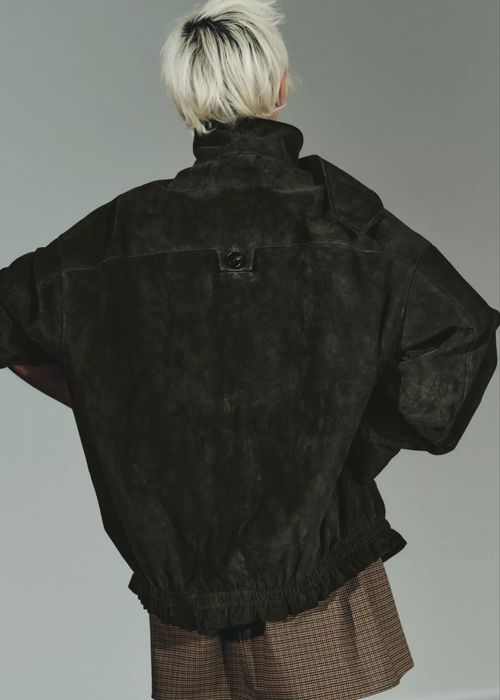 Замшева шкіряна куртка Zara