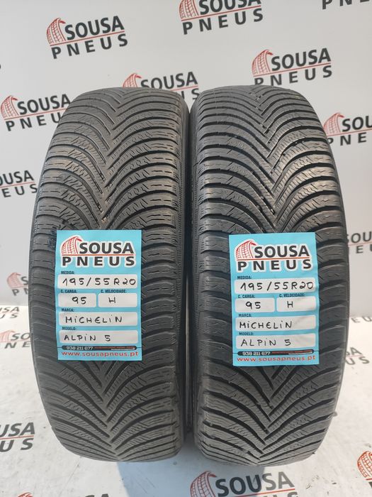 2 pneus semi novos 195-55R20 Michelin - Oferta da entrega em sua casa