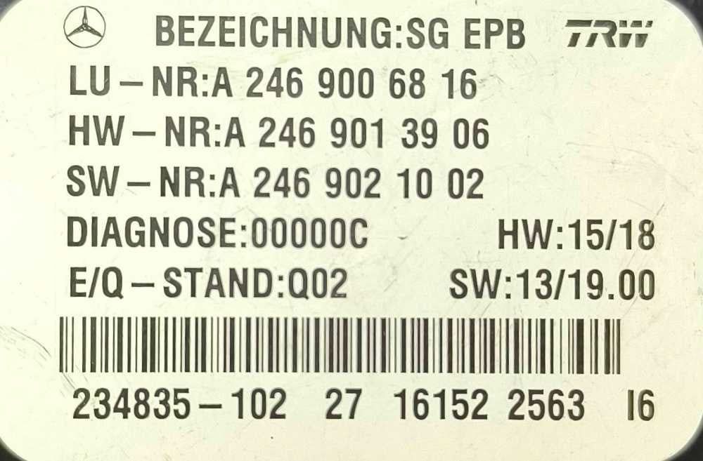 Módulo Eletrónico A2469006816 - MERCEDES-BENZ A-CLASS