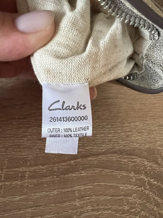 Сумка Clarks срібна, крос-боді