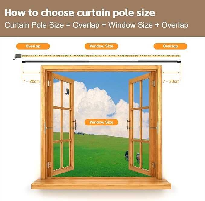 8l760. Regulowany karnisz metalowy na zasłonę z uchwytami 78 - 116cm