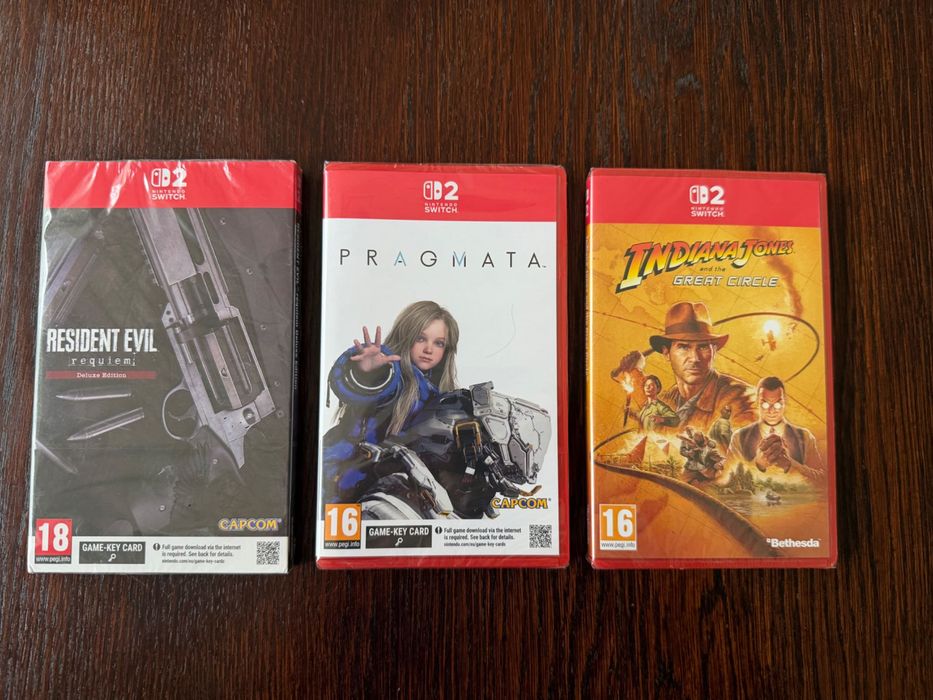 Resident Evil Requiem Deluxe Edition , Pragmata , Indiana Jones and the Great Circle na Nintendo Switch 2 - Nowe