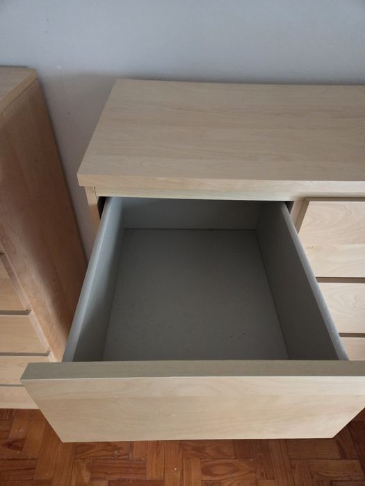 Cómoda MALM c/ 6 gavetas