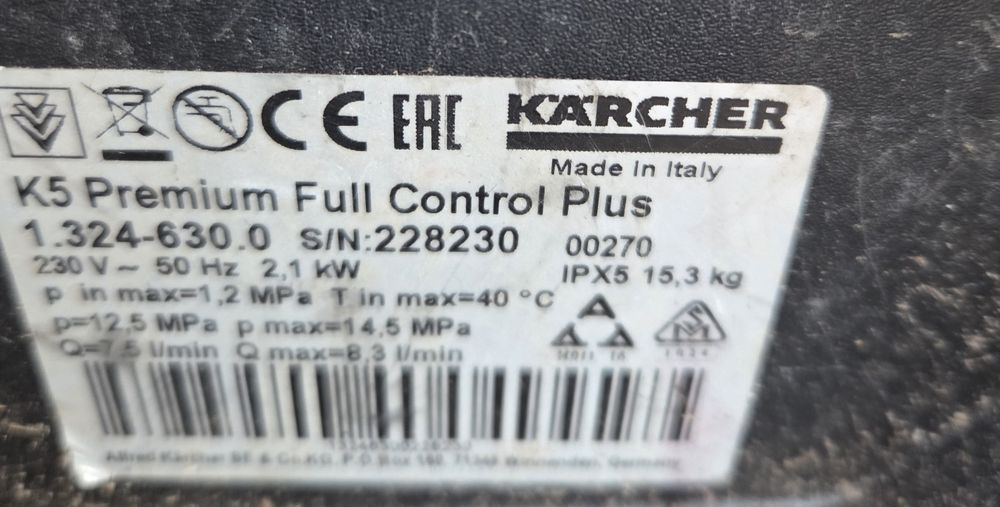 Myjka ciśnieniowa Karcher K5 Premium Full Control Plus