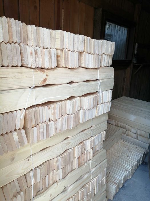 Sztachety Drewniane Balaski Sztachetki Ogrodzeniowe Świerkowe Płot