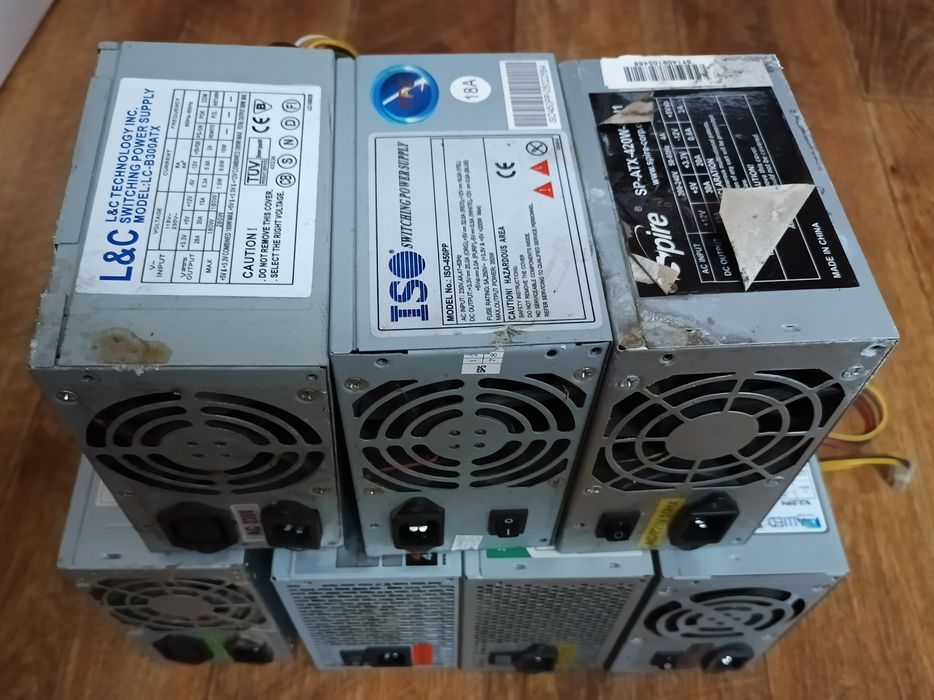 Блоки питания разные для компьютера ПК 300-450W  одним лотом