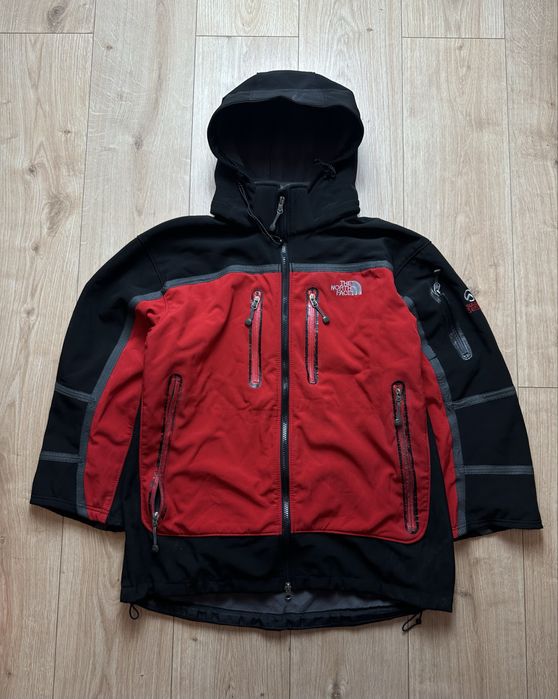 The North Face Summit Series kurtka softshell męska L czerwono-czarna Gorpcore Trekking Outdoor