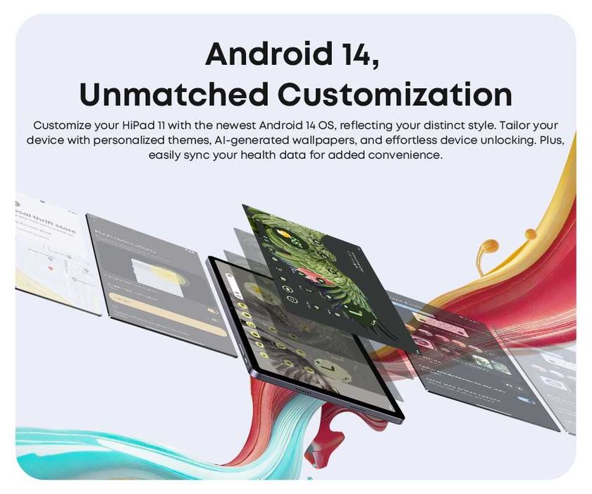 НОВЫЙ Планшет CHUWI HiPad 11 6/128 ГБ 10,95 дюйм 7000 мАч Android 14