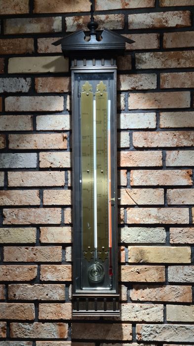 Duża ścienna stacja meteorologiczna – barometr, termometr – 120 cm – s