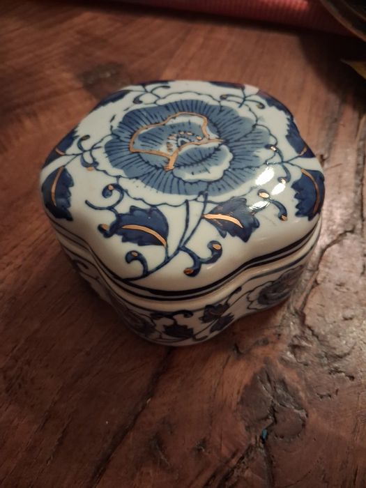 Caixa procelana flor