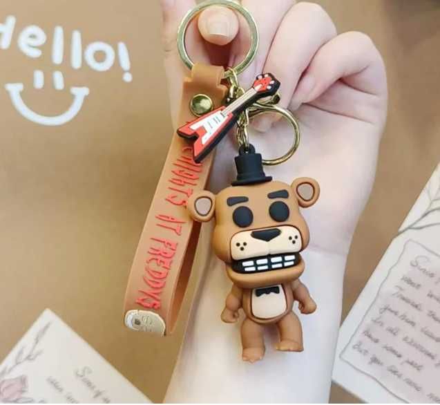 ZESTAW 4x FNaF BRELOK Five Nights at Freddy's Bonnie Chica Foxy Freddy
