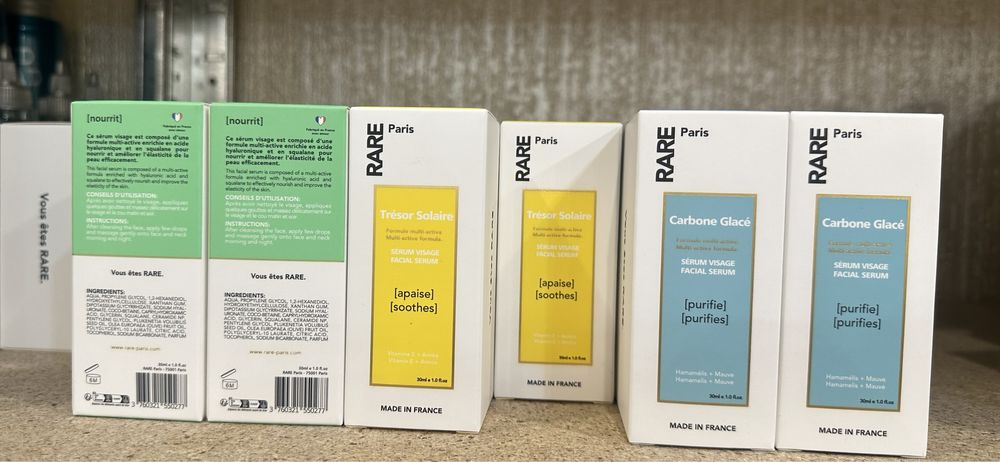 Косметика Rare Paris всі серіі, нижча ціна