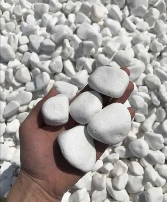 GRECKI OTOCZAK ŚNIEŻNOBIAŁY Biały Kamień do Ogrodu, Grys Żwir Akwarium