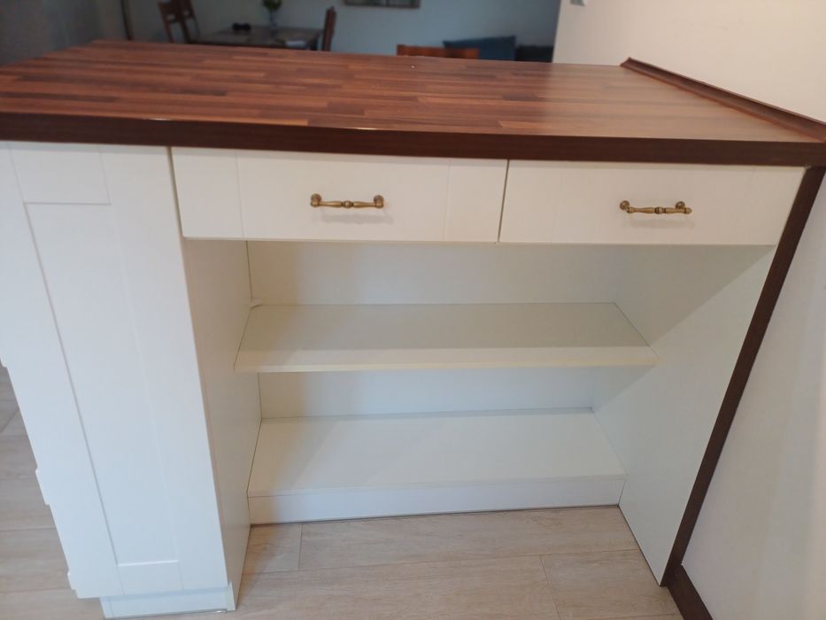 Białe Meble Wyspa kuchenna  Szafki Do kuchni