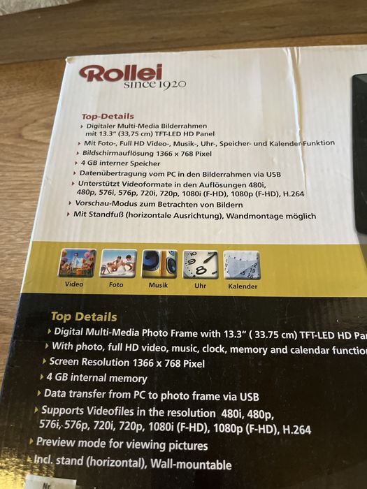 Rama  ledowa rollei since 1920