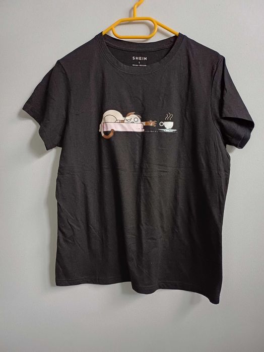 Koszulka, t-shirt damski z kawą r. L