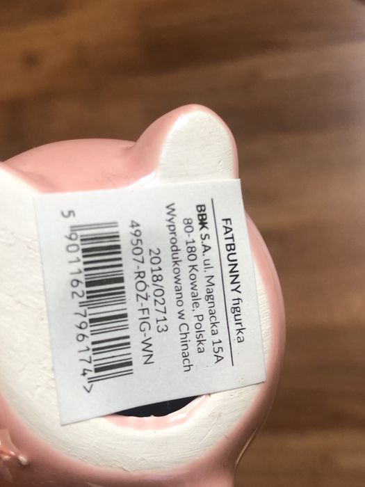 Home&you szkliwiony zajączek króliczek ceramiczna figurka 10cm