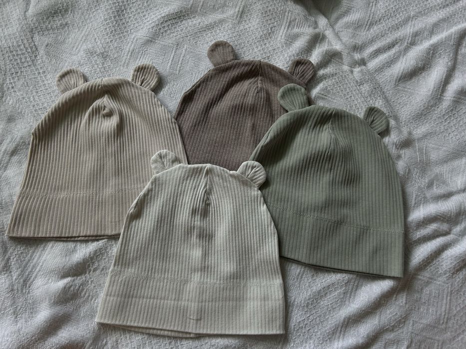 Шапка з вушками тонка h&m 86/92-98/104 для дівчинки чи хлопчика