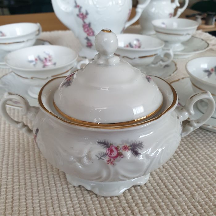 Stara porcelana Wałbrzych serwis do kawy