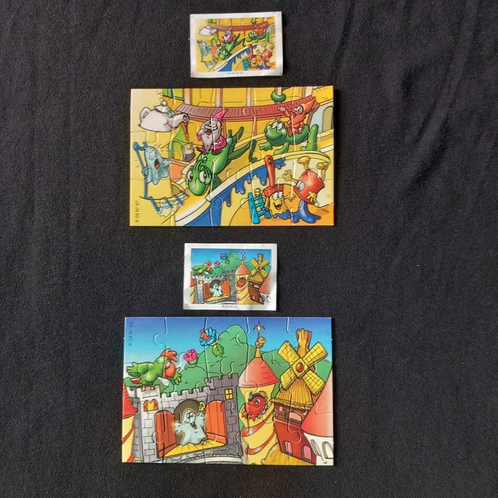 Pequenos puzles coloridos