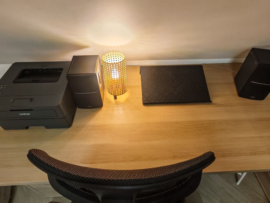 Krzesło gamingowe MATCHSPEL obrotowe i biurko  zestaw gracza ikea