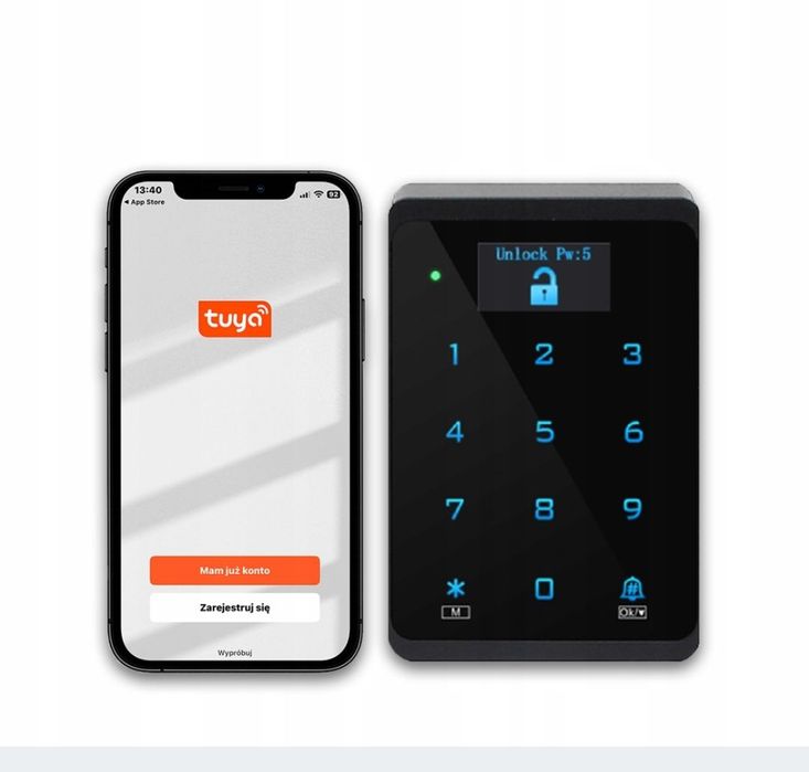 Zamek Szyfrator Czytnik Unique WiFi TUYA