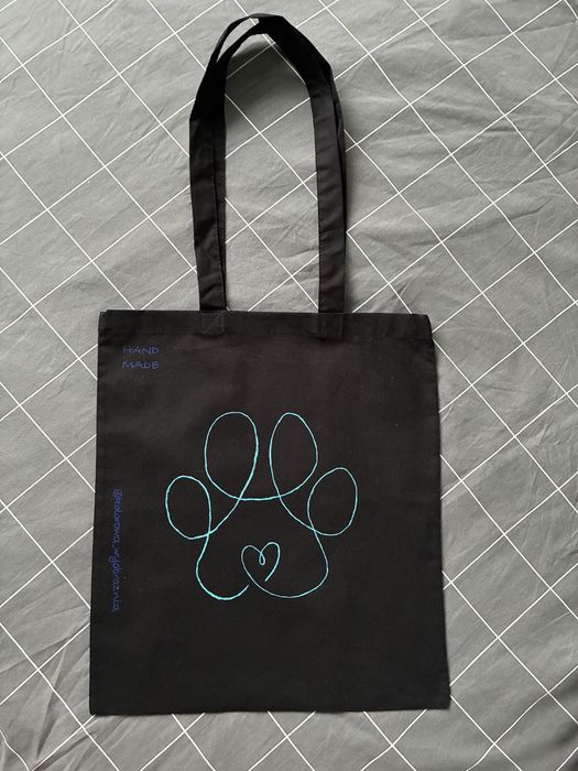 Torba hand made z łapą pupila idealny prezent lub na codzień