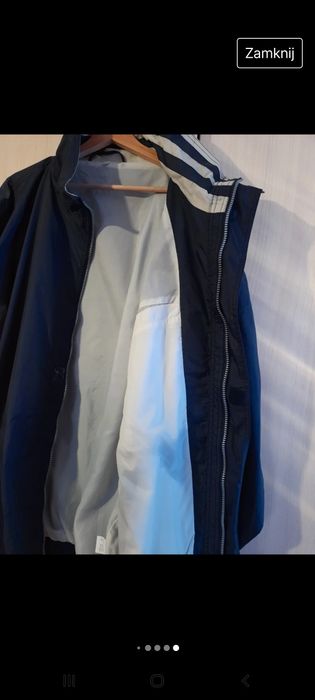 Kurtka męska z kołnierzem w paski XXL/3xl