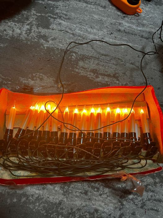 Герлянди та прикраси на ялинку ,техніка